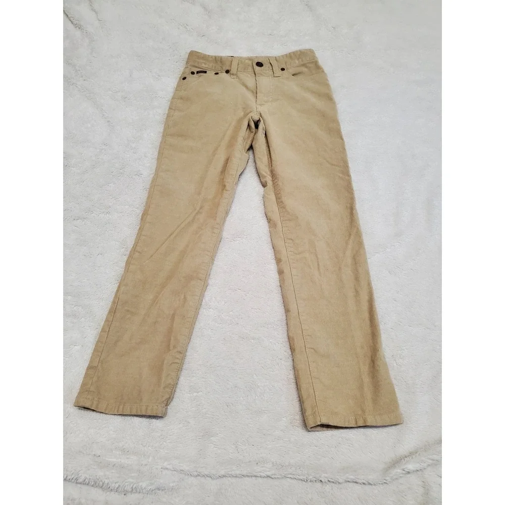 Polo Ralph‎ Lauren Cream Corduroy Pants Unisex 8 Classic Capsule Academia Boho